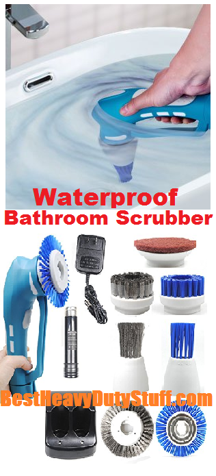 power cleaning bathroom scrubber